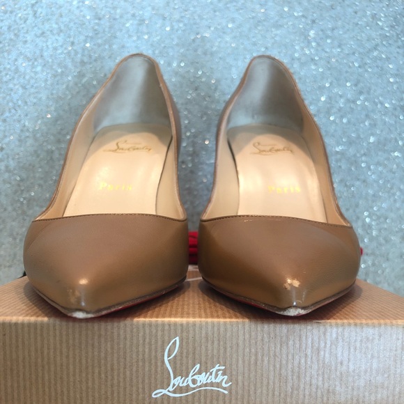 🔴SOLD🔴 Louboutin “Apostrophy” Pump 85 Kid 38.5 - Picture 6 of 8